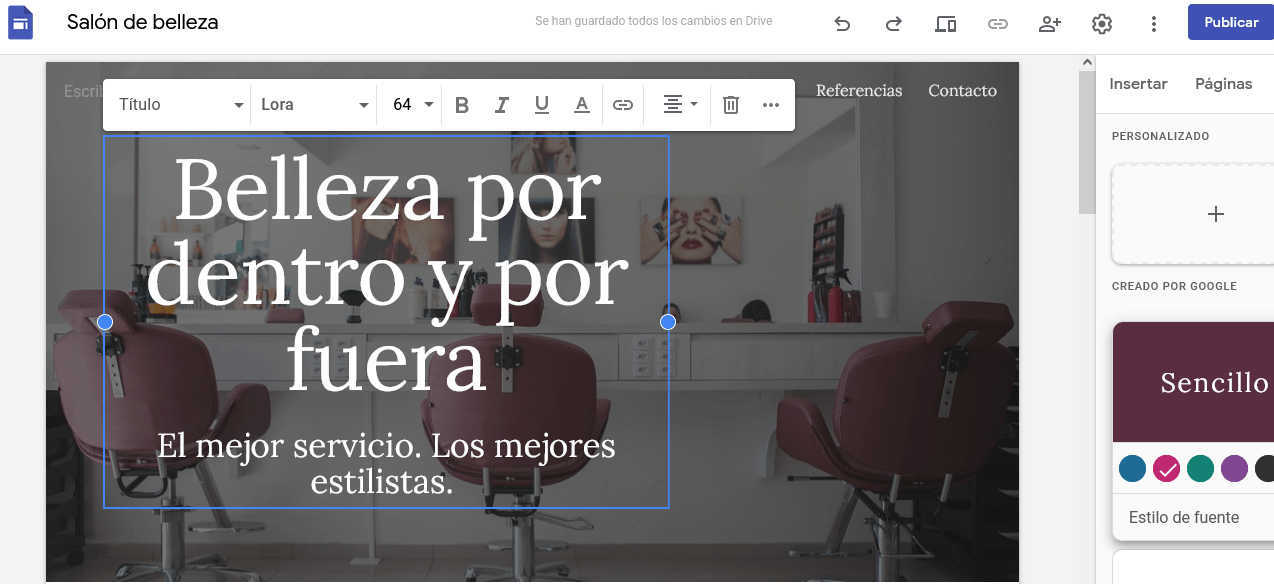 Crear una página web gratis con google sites